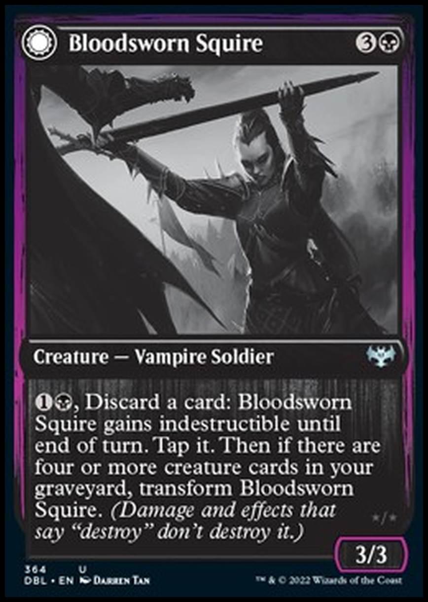 Bloodsworn Squire // Bloodsworn Knight - Bloodsworn Squire // Bloodsworn Knight - [DBL] [NM] [Foil]