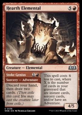 Hearth Elemental // Stoke Genius - Hearth Elemental // Stoke Genius - [WOE] [NM] [Foil]