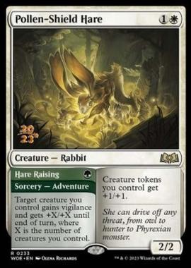 Pollen-Shield Hare // Hare Raising (V.1) - Lepre dello Scudo Pollinico // Allevare Leprotti (V.1) - [PWOE] [NM] [Foil]