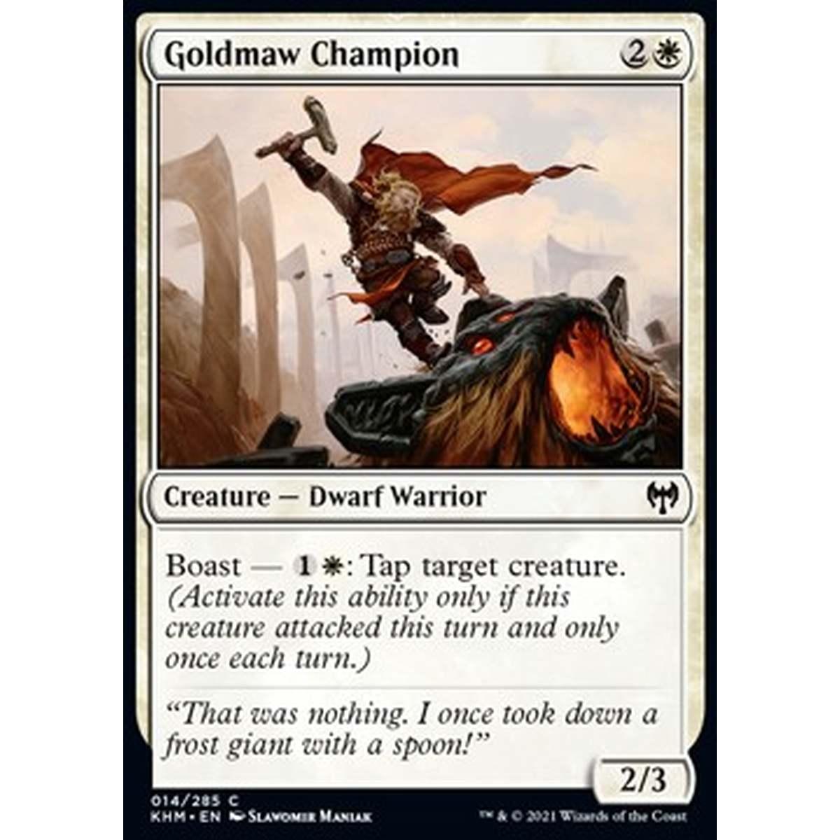 Goldmaw Champion - Campione della Fauce d'Oro - [KHM] [NM]