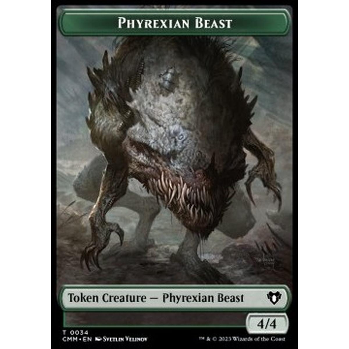 Phyrexian Best Token (G 4/4) // Eldrazi Scion Token (C 1/1) - Phyrexian Best Token (G 4/4) // Eldrazi Scion Token (C 1/1) - [XCMM] [NM] [Foil]