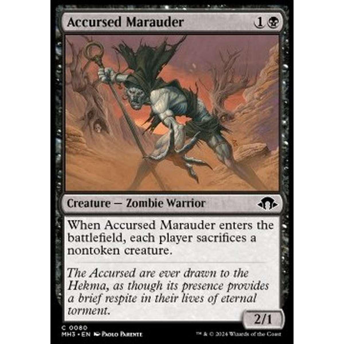 Accursed Marauder - Accursed Marauder - [MH3] [NM] [Foil]