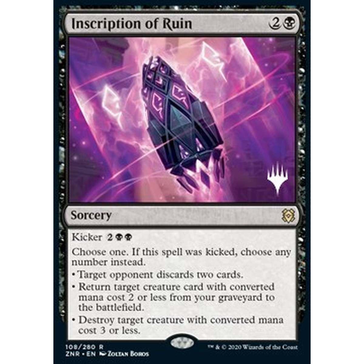 Inscription of Ruin (V.1) - Iscrizione della Rovina (V.1) - [PZNR] [NM] [Foil]