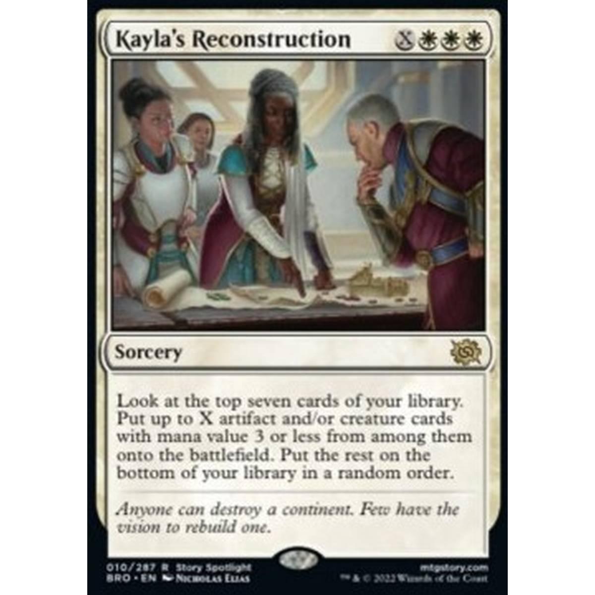 Kayla's Reconstruction - Ricostruzione di Kayla - [BRO] [NM] [Foil]