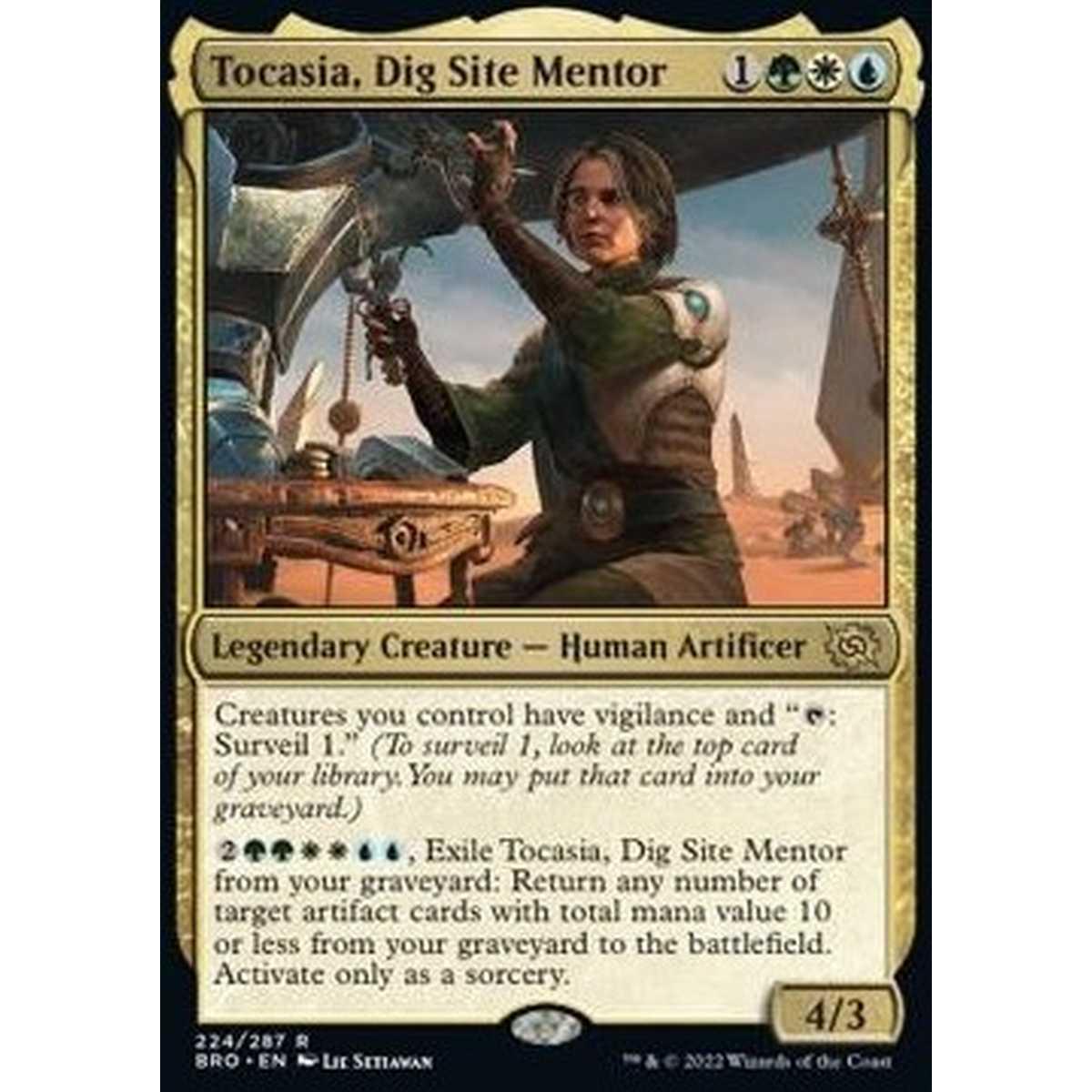 Tocasia, Dig Site Mentor - Tocasia, Dig Site Mentor - [BRO] [NM] [Foil]