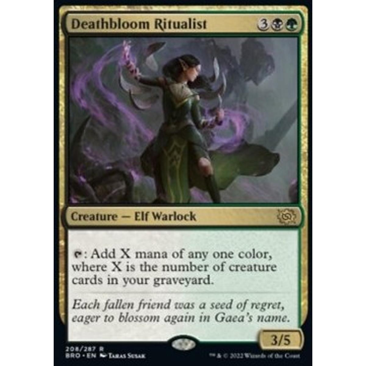 Deathbloom Ritualist - Deathbloom Ritualist - [BRO] [NM] [Foil]