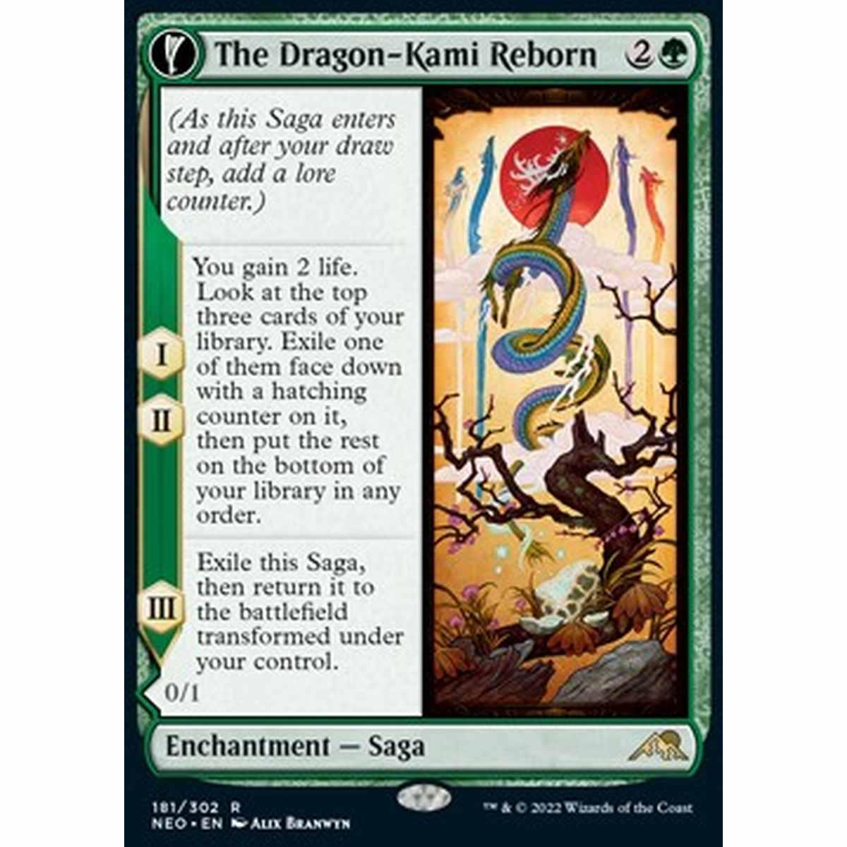 The Dragon-Kami Reborn // Dragon-Kami's Egg - The Dragon-Kami Reborn // Dragon-Kami's Egg - [NEO] [EX] [Foil]