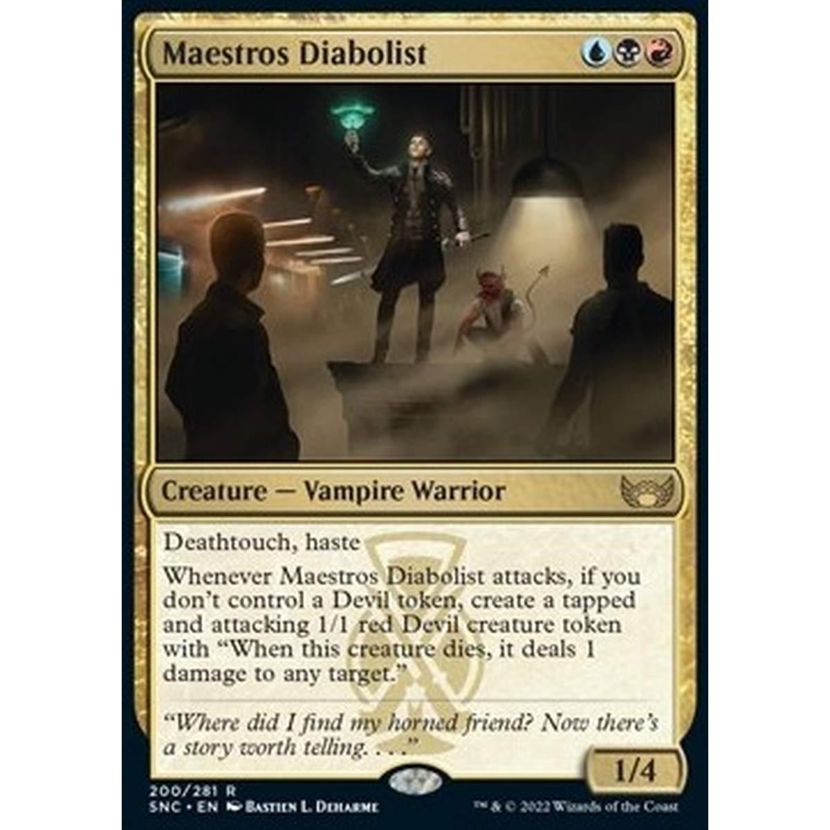 Maestros Diabolist - Diabolico dei Maestro - [SNC] [NM] [Foil]