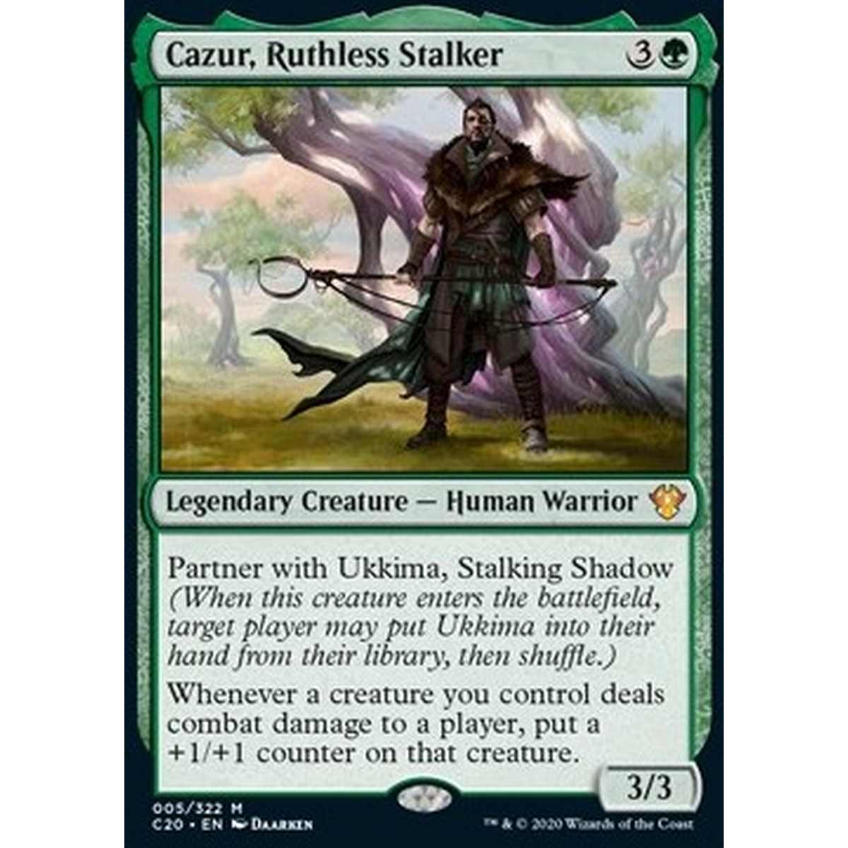 Cazur, Ruthless Stalker - Cazur, Ruthless Stalker - [C20] [NM] [Foil]