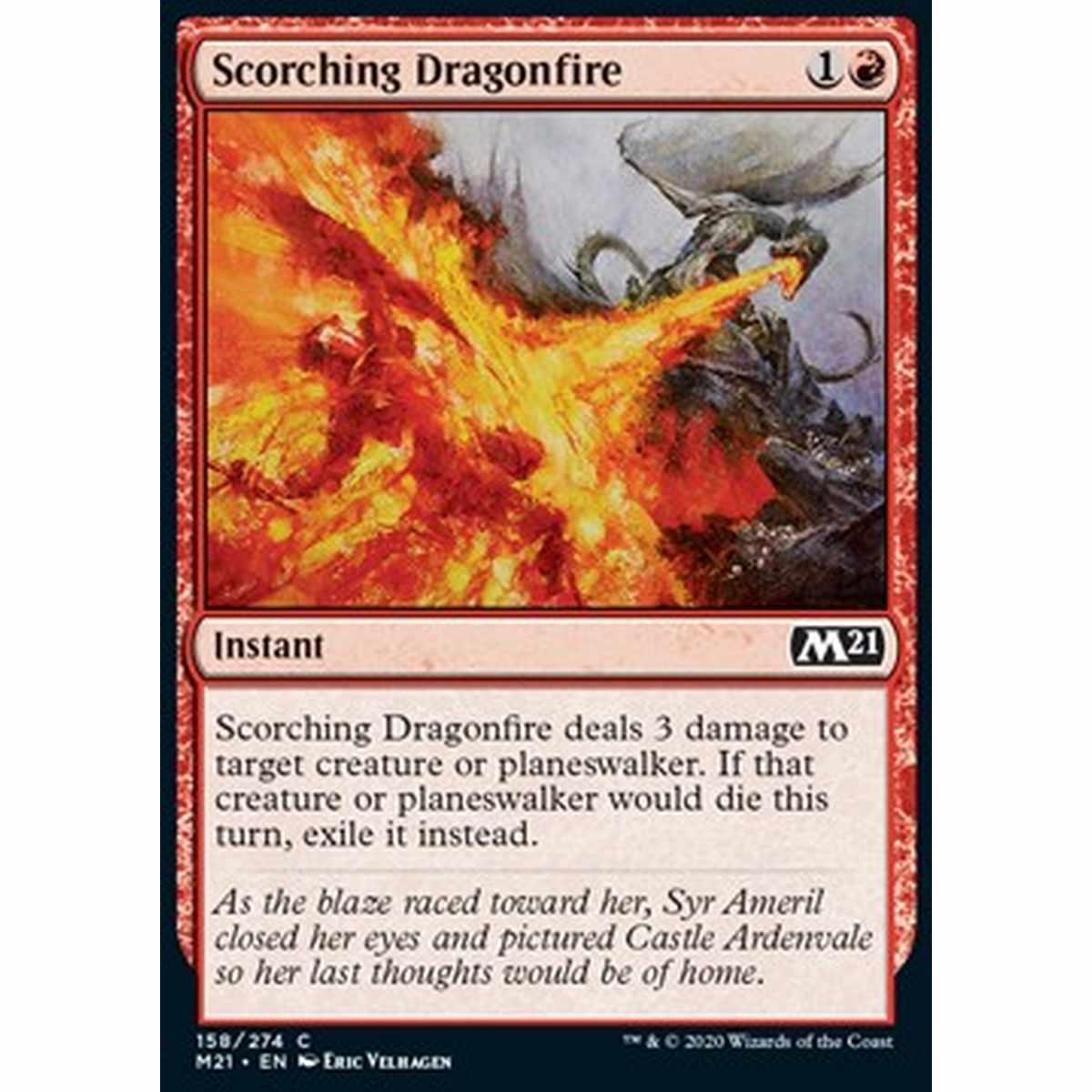 Scorching Dragonfire - Fuoco Draconico Ustionante - [M21] [NM]