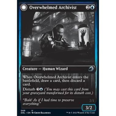 Overwhelmed Archivist // Archive Haunt - Overwhelmed Archivist // Archive Haunt - [DBL] [NM] [Foil]