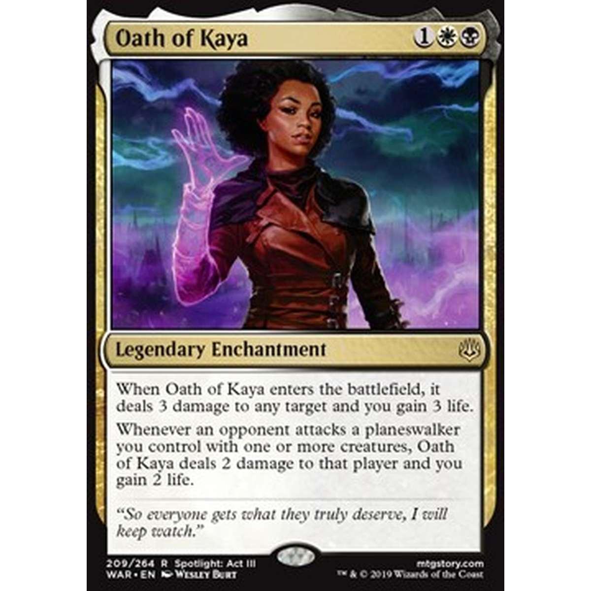 Oath of Kaya - Giuramento di Kaya - [WAR] [NM]