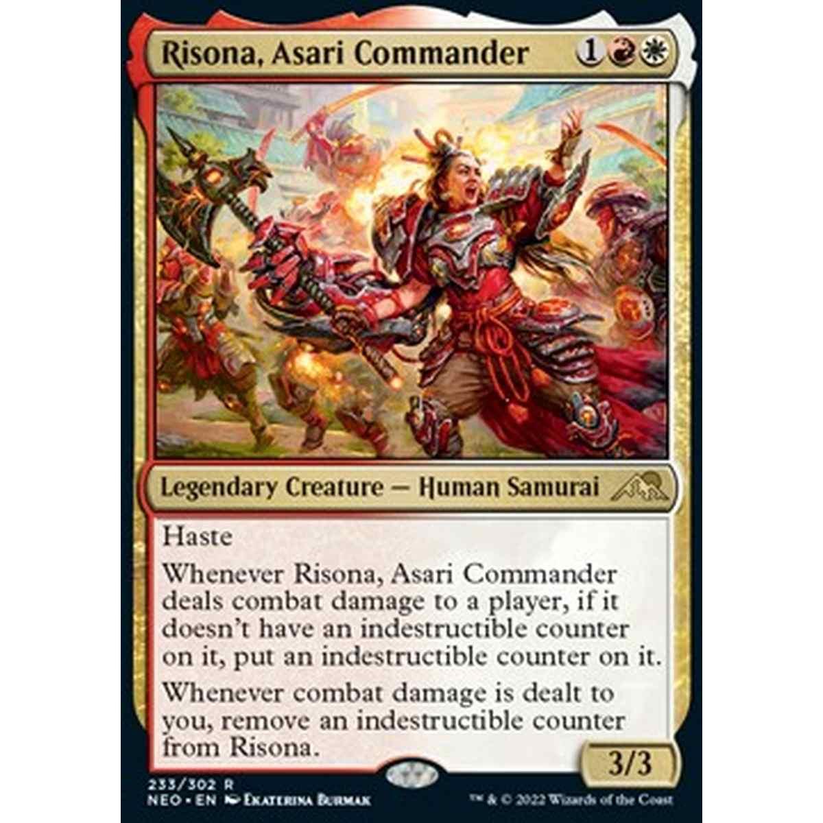 Risona, Asari Commander - Risona, Comandante Asari - [NEO] [NM] [Foil]