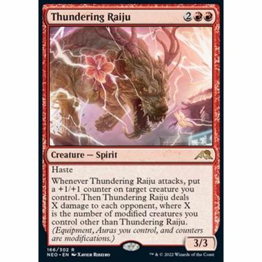 Thundering Raiju - Raiju Tonante - [NEO] [NM] [Foil]