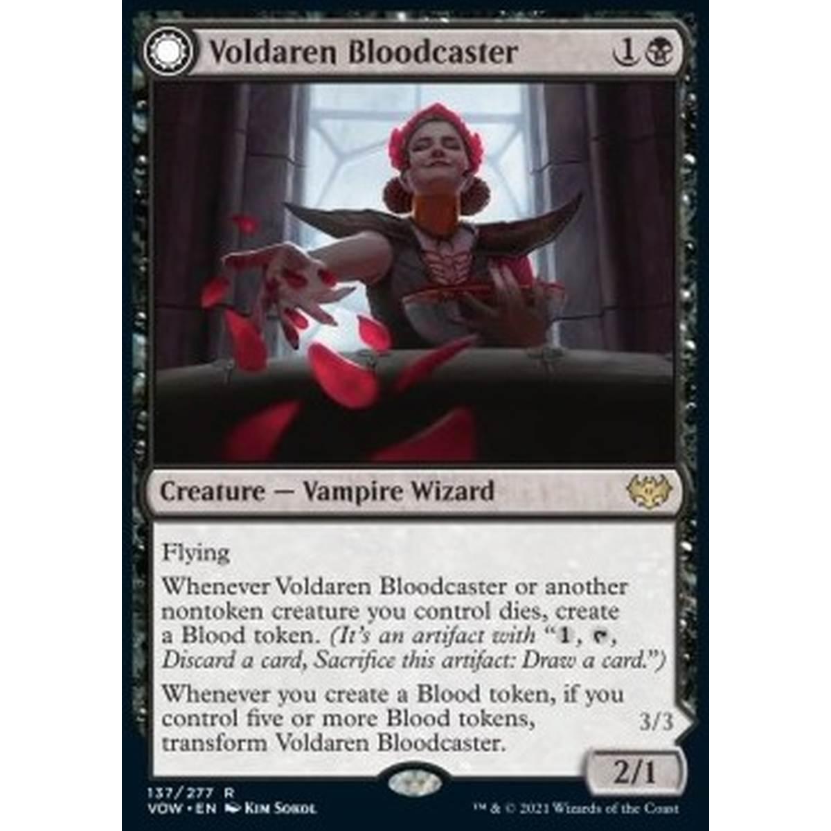 Voldaren Bloodcaster // Bloodbat Summoner - Sanguinomante Voldaren // Evocatrice di Sanguinistrelli - [VOW] [NM] [Foil]
