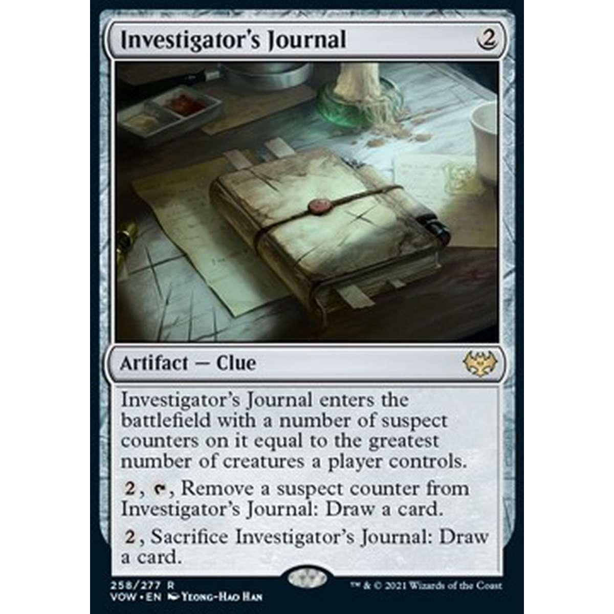 Investigator's Journal - Diario dell'Investigatore - [VOW] [NM] [Foil]