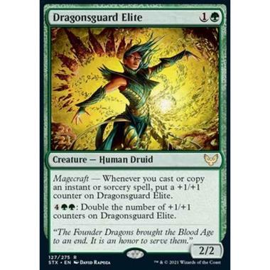Dragonsguard Elite (V.1) - Guardiana dei Draghi d'Ãlite (V.1) - [PSTX] [NM] [Foil]