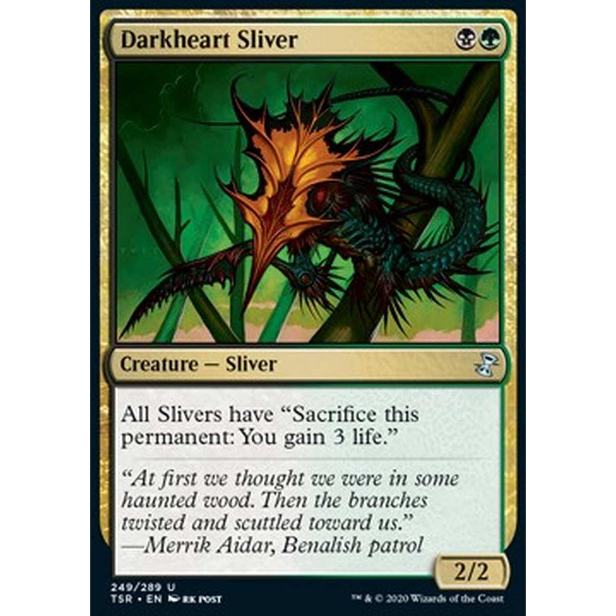 Darkheart Sliver - Darkheart Sliver - [TSR] [NM] [Foil]