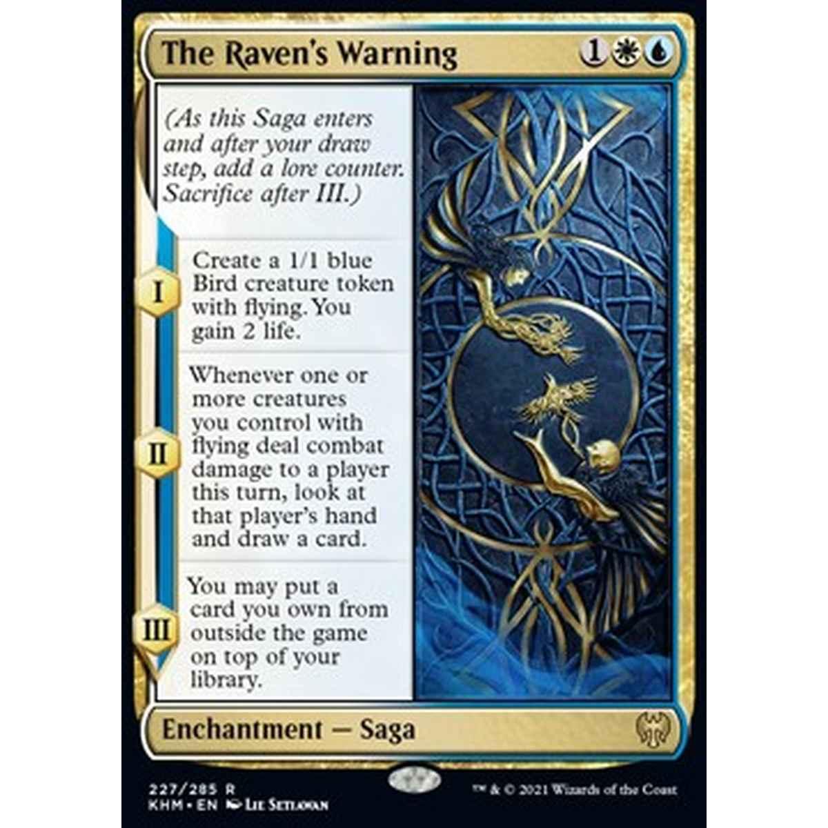 The Raven's Warning - L'Avvertimento del Corvo - [KHM] [NM] [Foil]