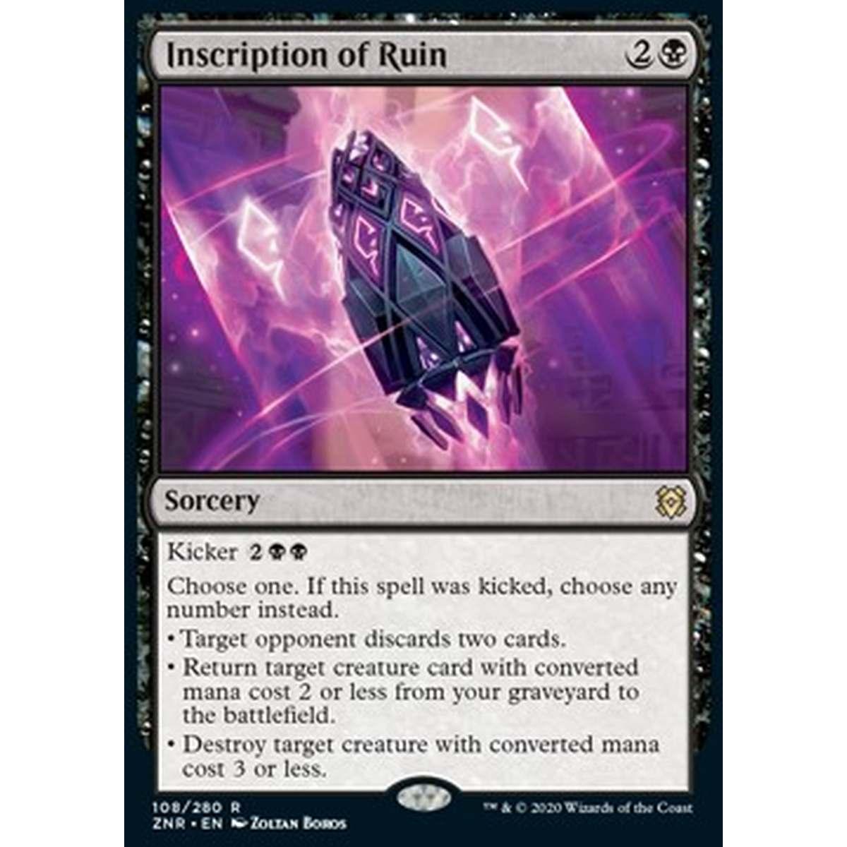 Inscription of Ruin - Iscrizione della Rovina - [ZNR] [NM] [Foil]