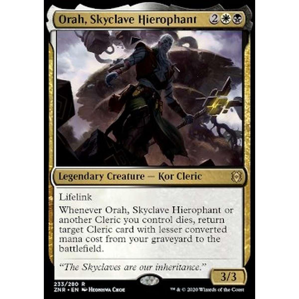 Orah, Skyclave Hierophant - Orah, Gerofante dell'Enclave Celeste - [ZNR] [NM] [Foil]
