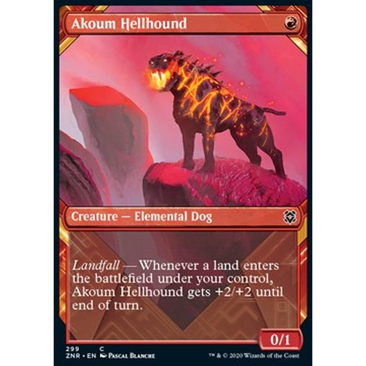 Akoum Hellhound - Segugio Infernale di Akoum - [XZNR] [NM] [Foil]