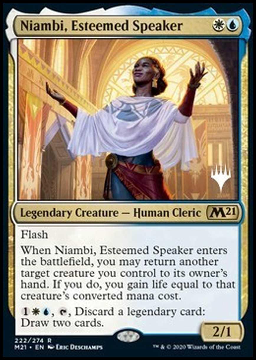 Niambi, Esteemed Speaker (V.1) - Niambi, Oratrice Rinomata (V.1) - [PM21] [NM] [Foil]