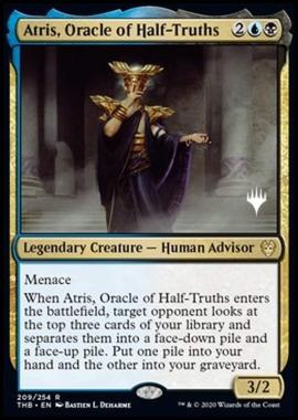 Atris, Oracle of Half-Truths (V.1) - Atris, Oracolo delle Mezze VeritÃ (V.1) - [PTHB] [NM] [Foil]