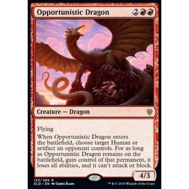 Opportunistic Dragon - Drago Opportunista - [ELD] [NM] [Foil]