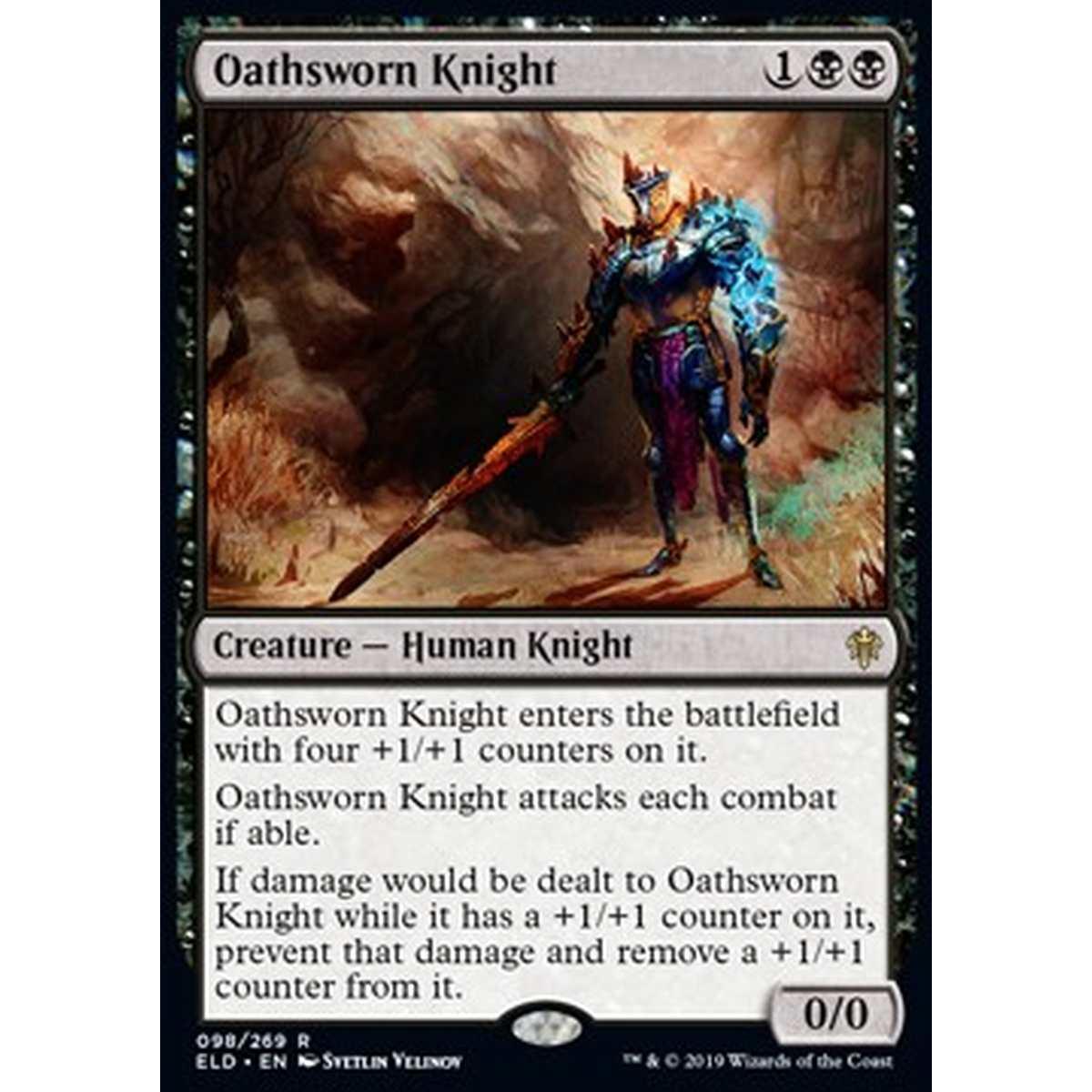 Oathsworn Knight - Cavaliere Giurato - [ELD] [NM] [Foil]