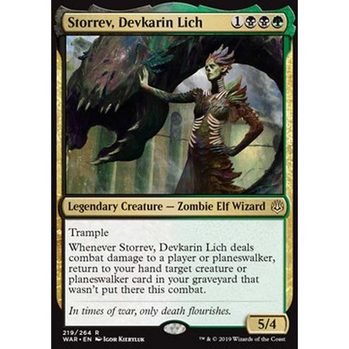 Storrev, Devkarin Lich - Storrev, Lich Devkarin - [WAR] [NM] [Foil]