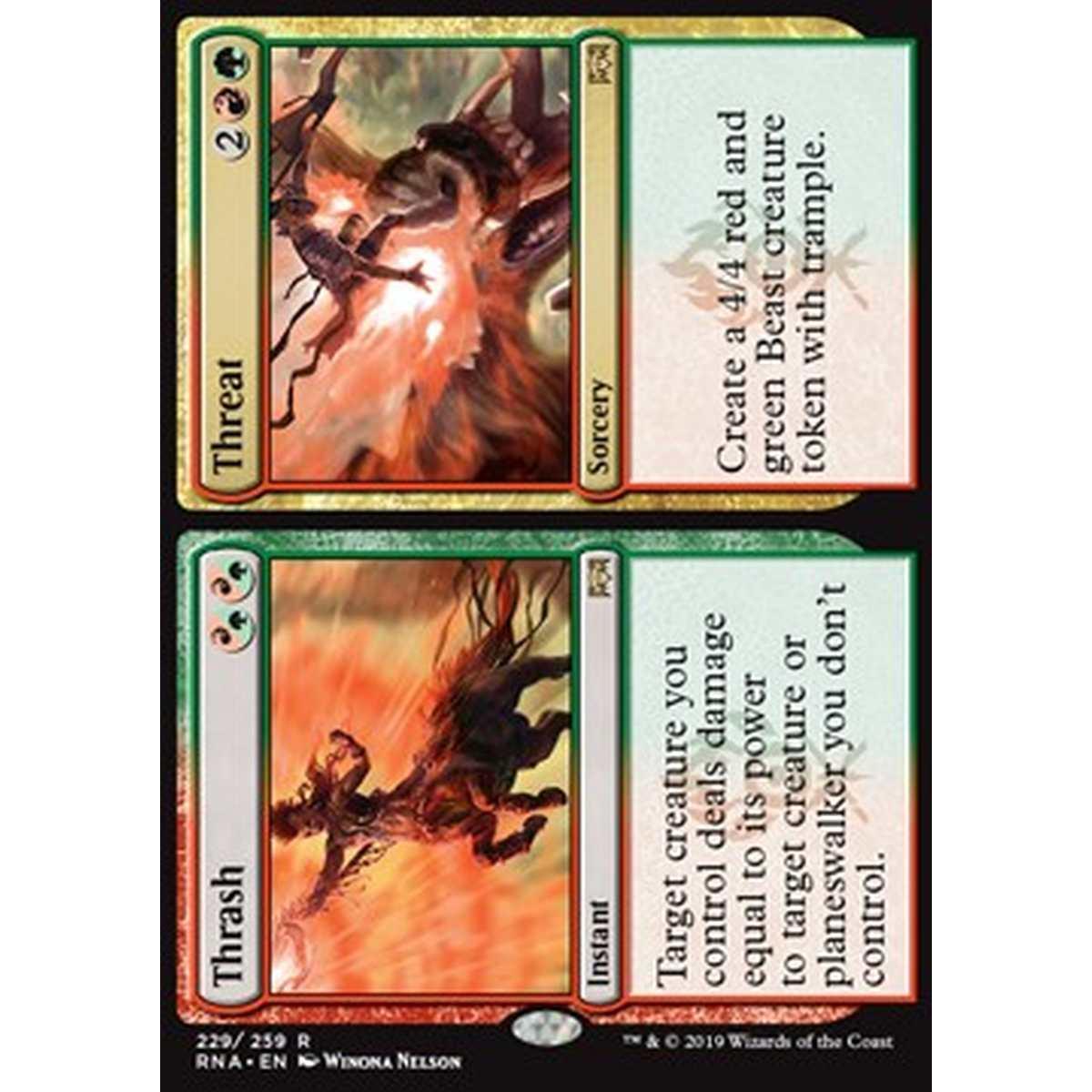 Thrash // Threat - Thrash // Threat - [RNA] [NM] [Foil]