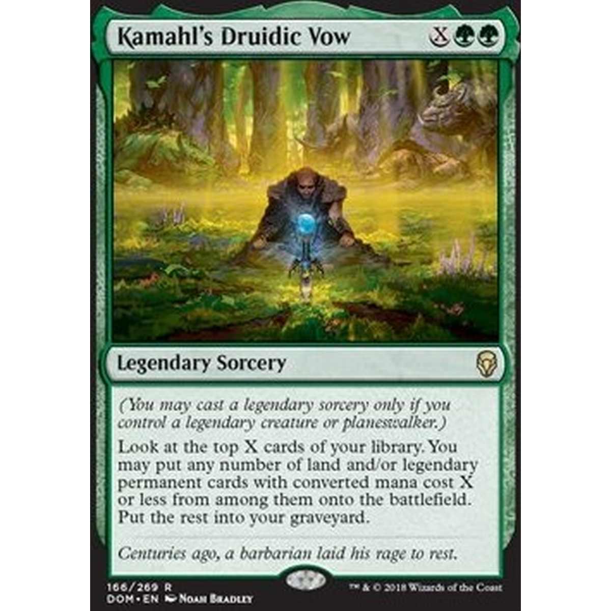 Kamahl's Druidic Vow - Kamahl's Druidic Vow - [DOM] [NM] [Foil]