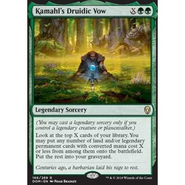 Kamahl's Druidic Vow - Kamahl's Druidic Vow - [DOM] [NM] [Foil]