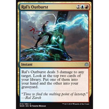 Ral's Outburst - Sfogo di Ral - [WAR] [NM] [Foil]