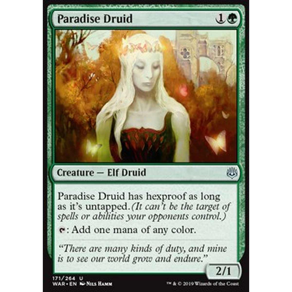 Paradise Druid - Druida del Paradiso - [WAR] [NM] [Foil]