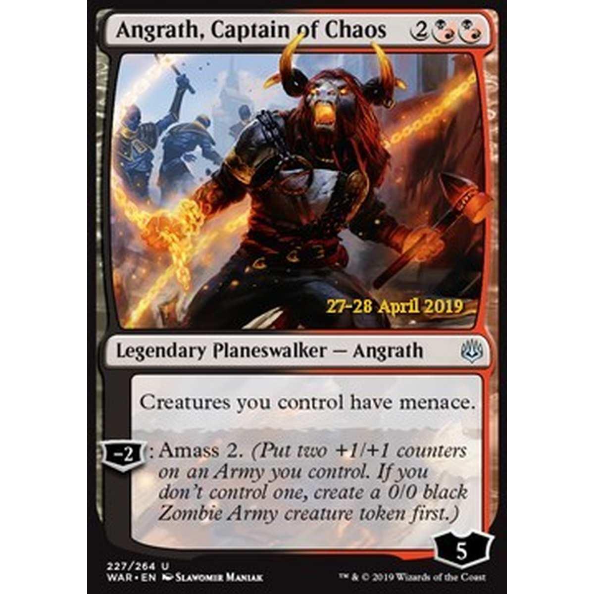 Angrath, Captain of Chaos - Angrath, Capitano del Caos - [XWAR] [NM] [Foil]