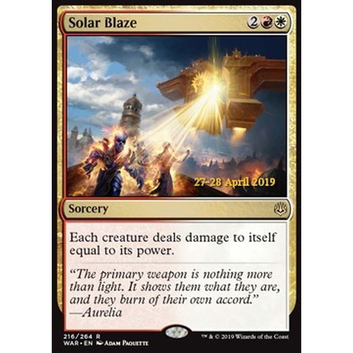 Solar Blaze - Vampata Solare - [XWAR] [NM] [Foil]