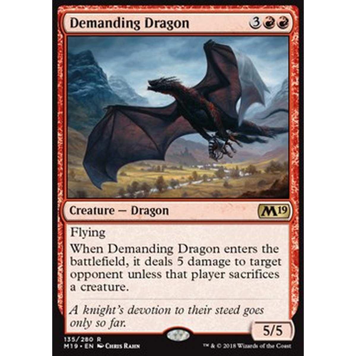 Demanding Dragon - Demanding Dragon - [M19] [NM] [Foil]