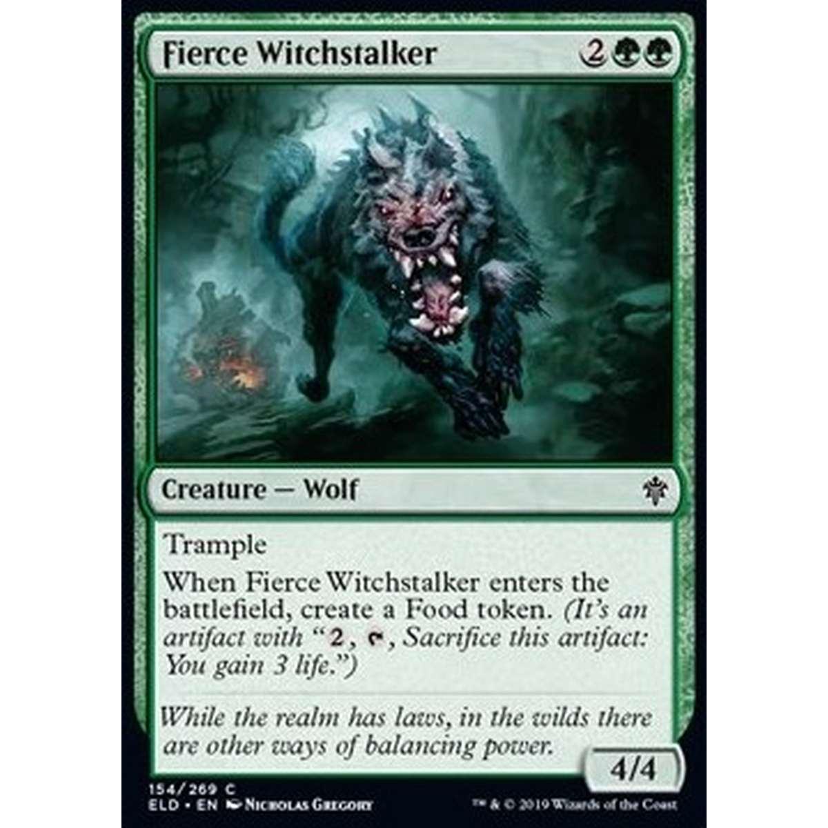 Fierce Witchstalker - Braccastreghe Feroce - [ELD] [NM]