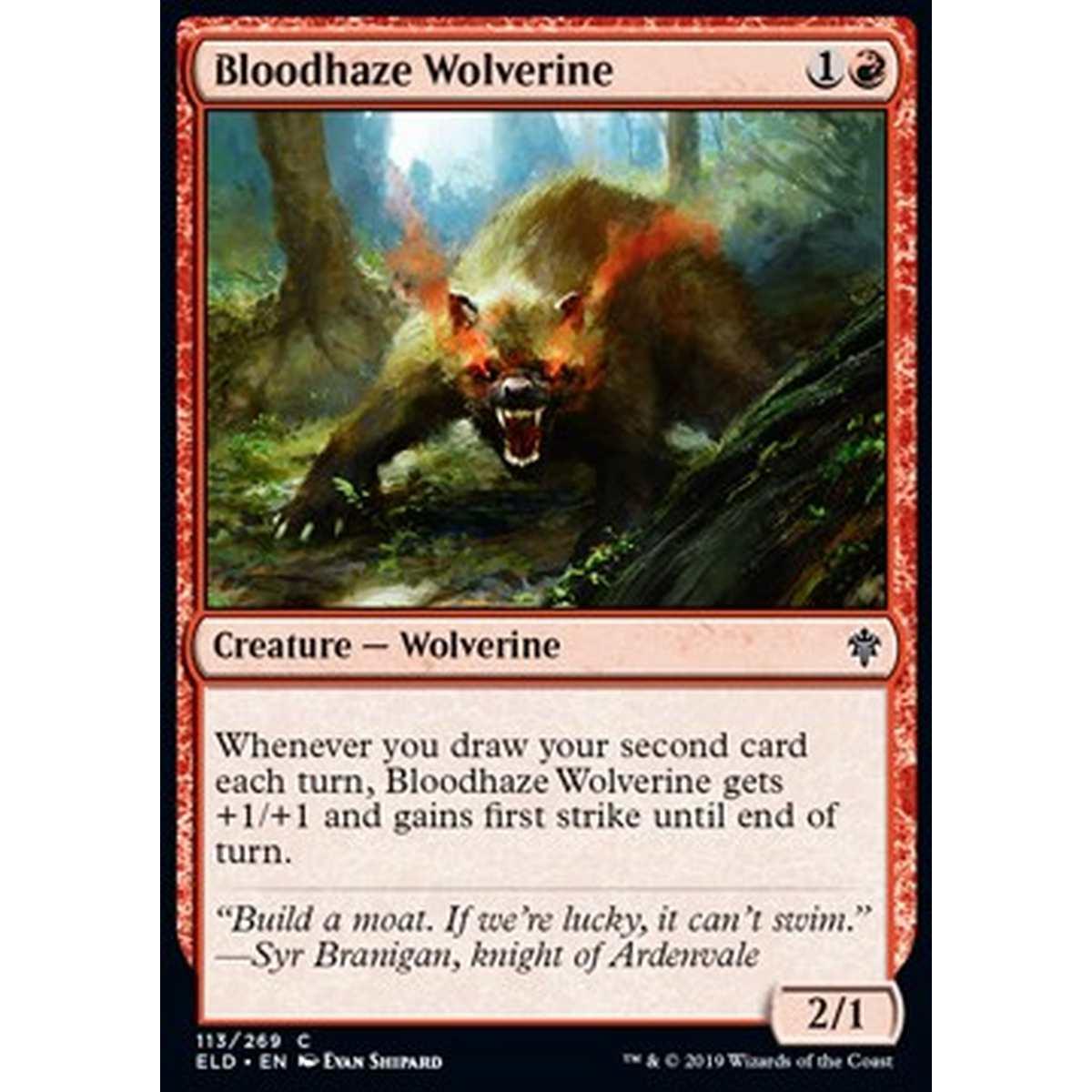 Bloodhaze Wolverine - Ghiottone della Bruma Sanguinaria - [ELD] [NM]