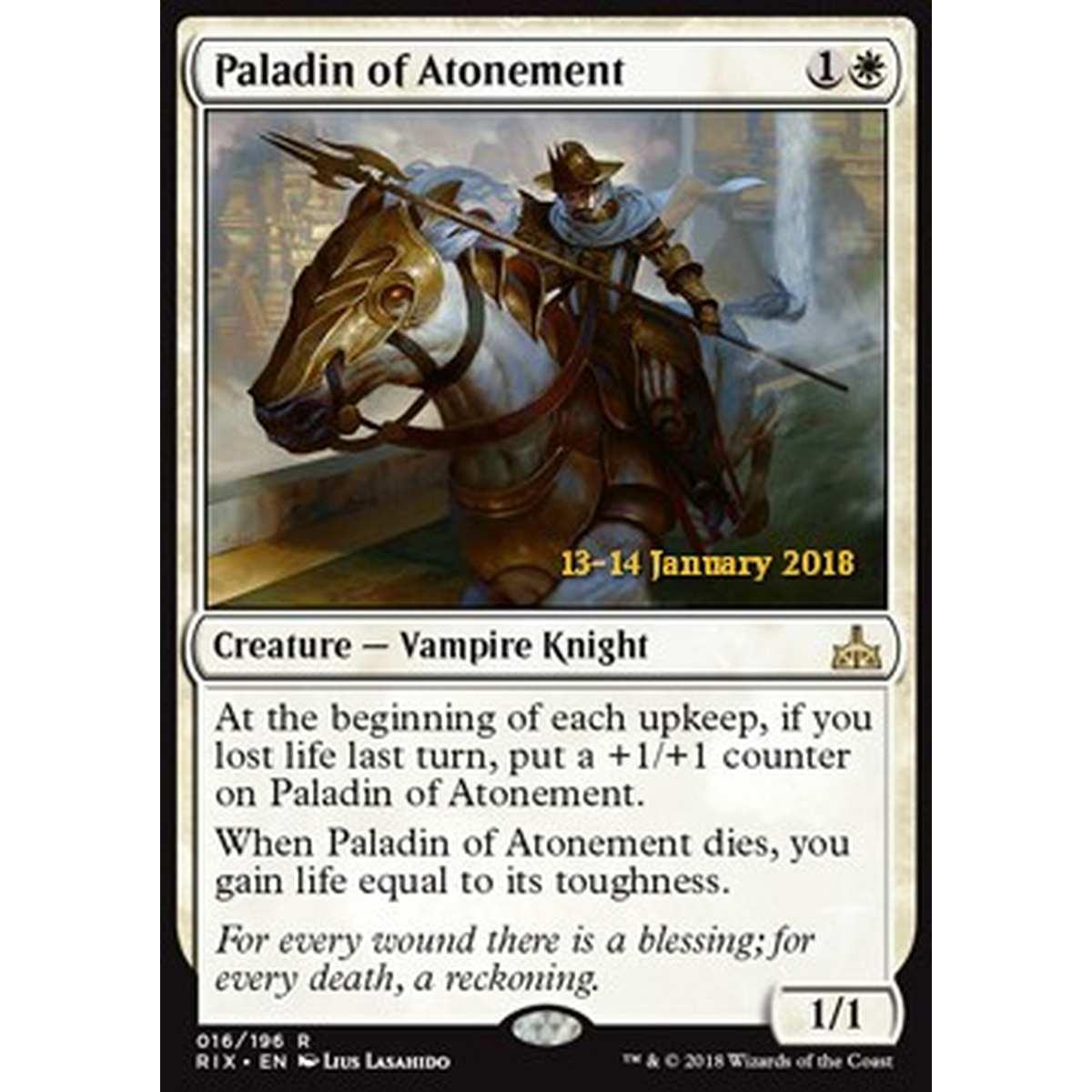 Paladin of Atonement - Paladino dell'Espiazione - [RIXP] [NM] [Foil]