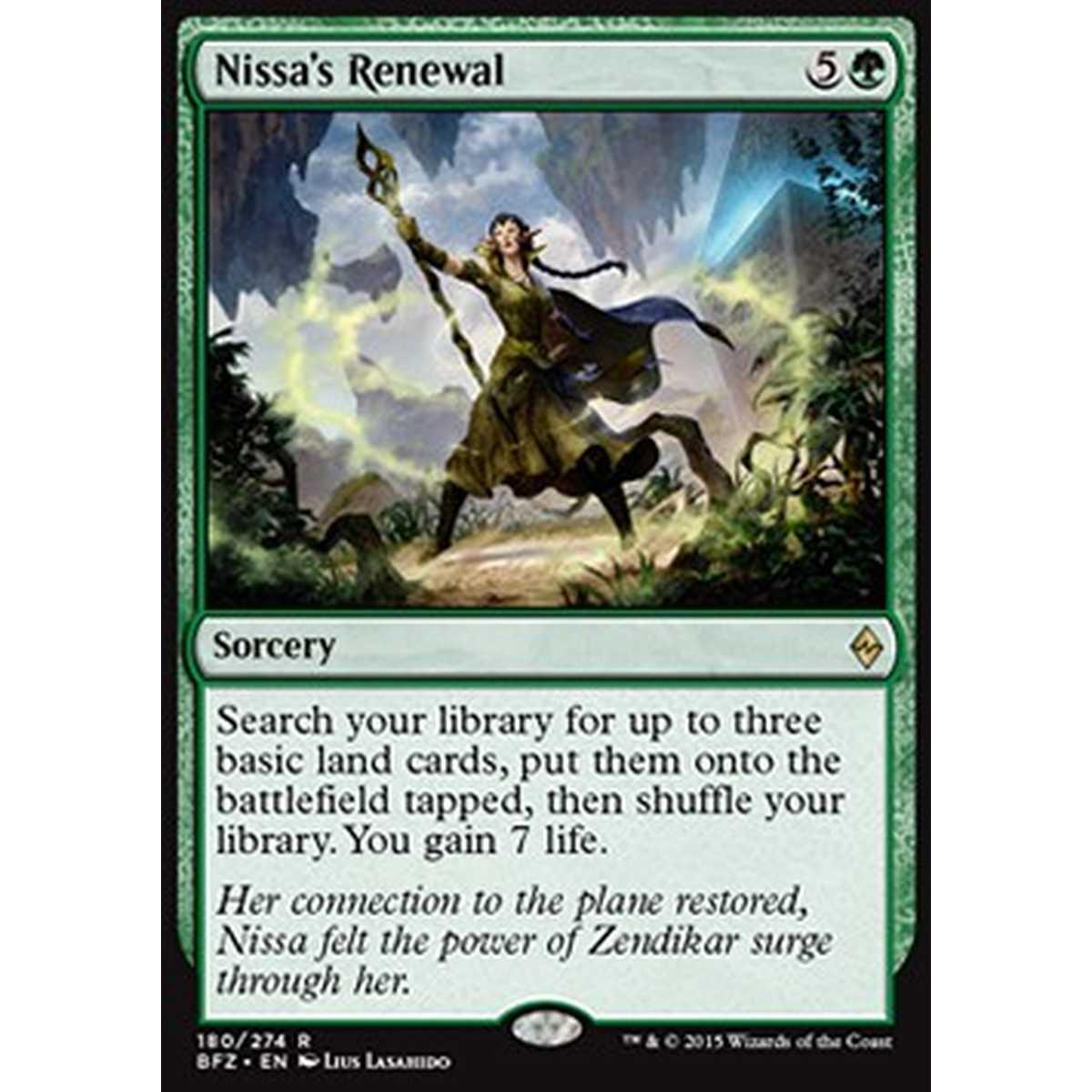 Nissa's Renewal - Nissa's Renewal - [BFZ] [NM] [Foil]