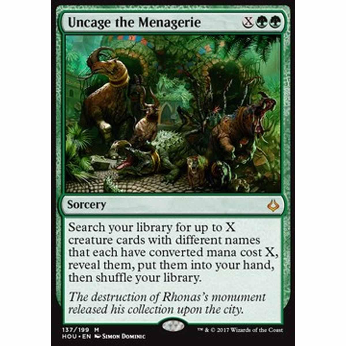 Uncage the Menagerie - Liberare il Serraglio - [HOU] [NM]