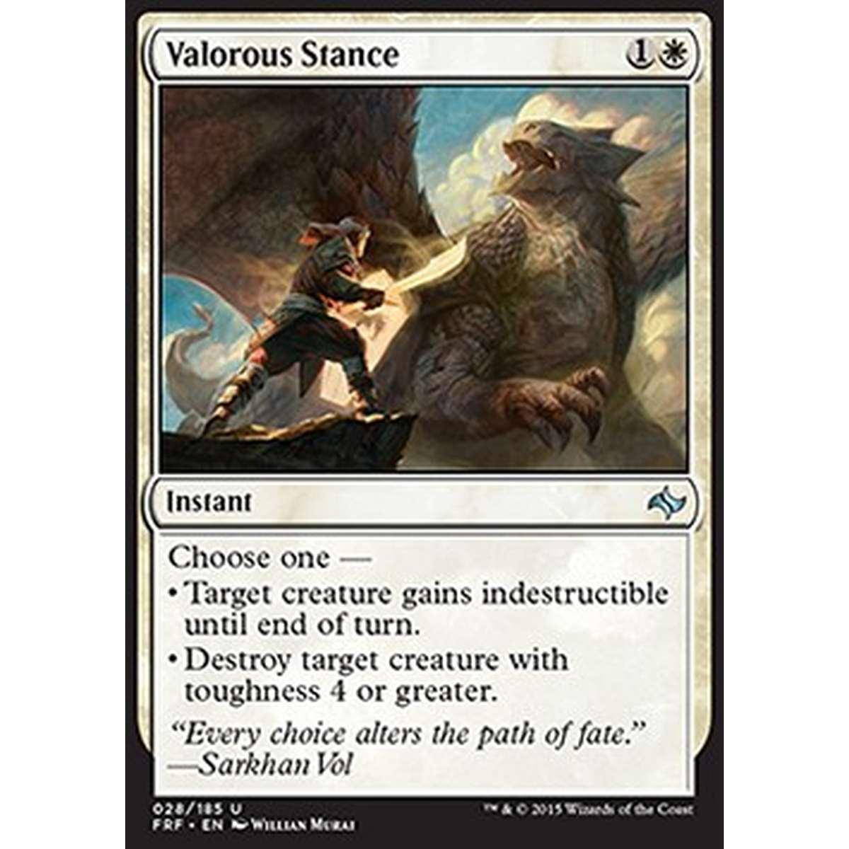 Valorous Stance - Posizione Valorosa - [FRF] [NM] [Foil]