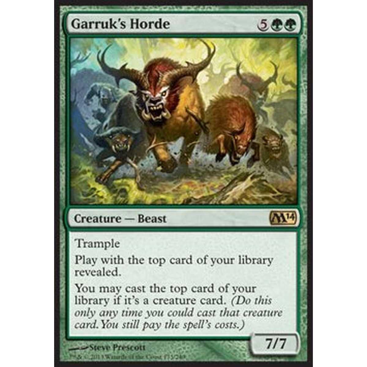 Garruk's Horde - Orda di Garruk - [M14] [NM] [Foil]