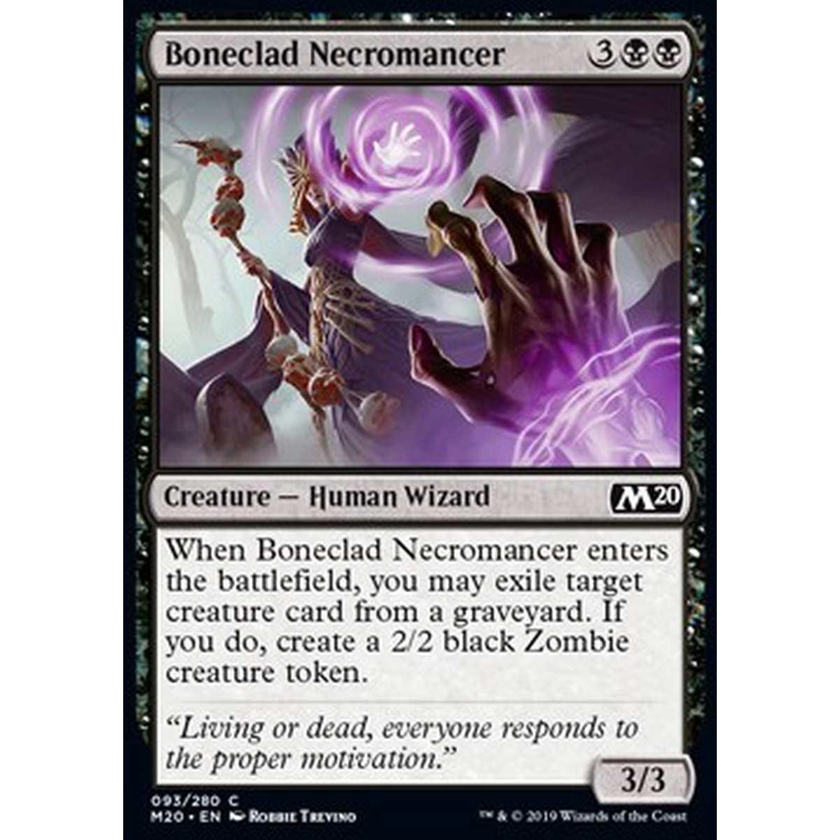 Boneclad Necromancer - Necromante Vestita d'Ossa - [M20] [NM]