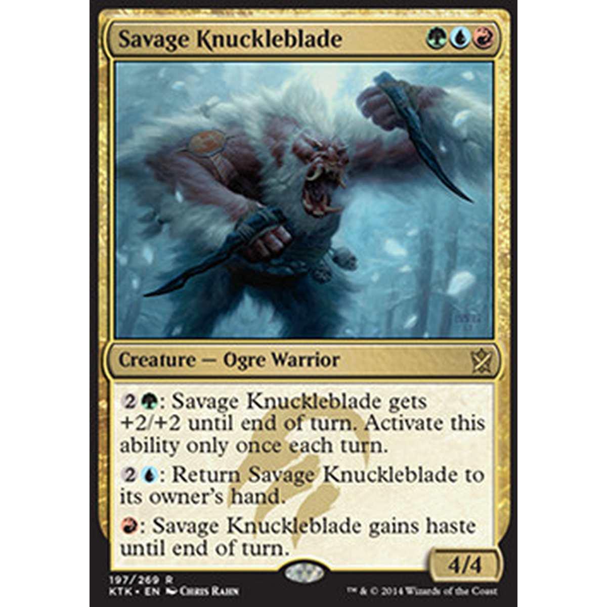 Savage Knuckleblade - Lamapugno Selvaggio - [KTK] [NM] [Foil]