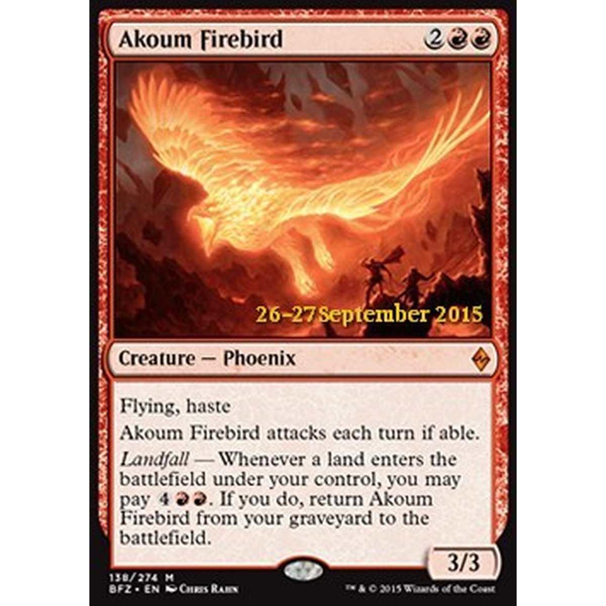 Akoum Firebird - Pirofenice di Akoum - [PBFZ] [NM] [Foil]