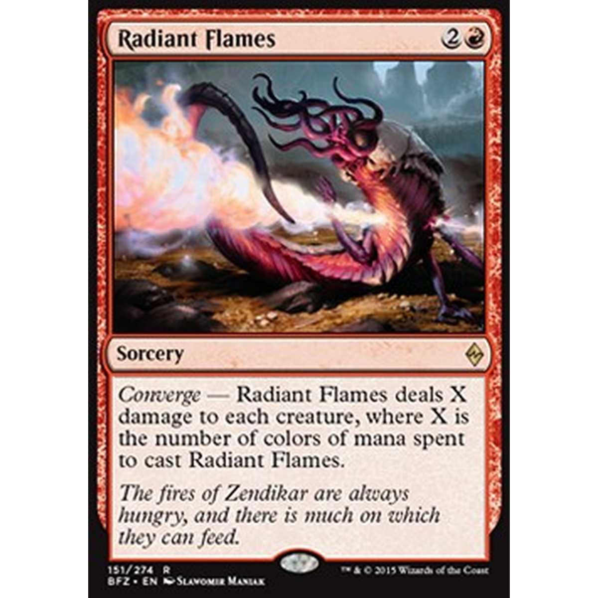 Radiant Flames - Fiamme Raggianti - [BFZ] [NM]